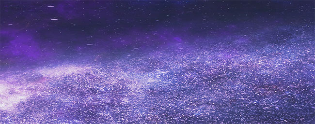 或置身于缀满星星的星空